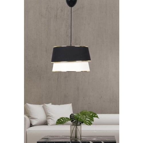 Saint Belisama Solution Single Pendant Lamp Black White Chandelier
