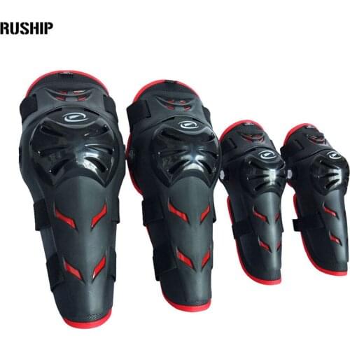Professional Motorcycle riding skating Knights drop resistance protective equipment Knee Elbow Calf Protection family of four