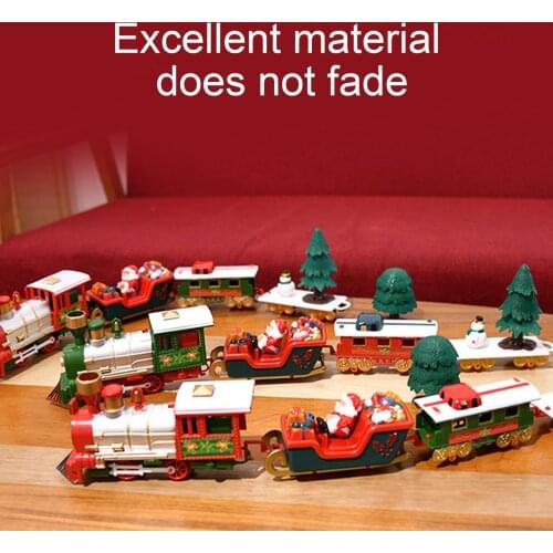 Christmas Electric Music Railway Tracks Car Train Children Kids Toy Xmas Gift Christmas And New Year Childrens Gifts