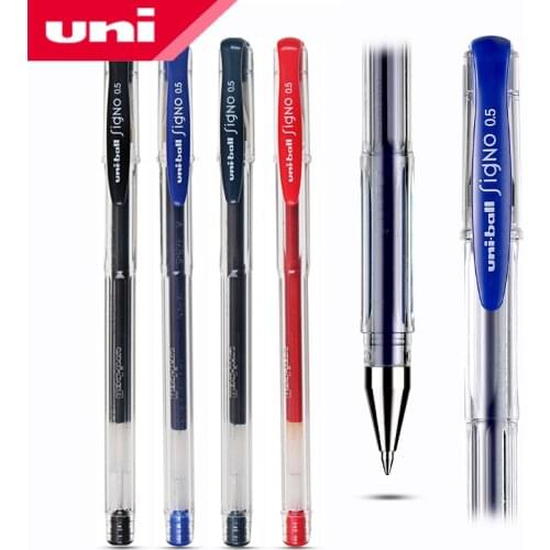 10 Pcs/Lot Uni-ball Signo Dx Um-100 Gel Ink Pen 0.5 mm Uni Mitsubishi Black/Blue/Red