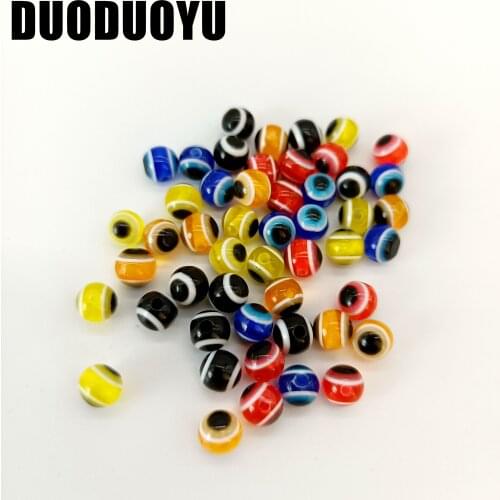 DUODUOYU 200PCS/LOT Fish Eye Fishing Beads 5mm 6mm 8mm 10mm Mixed Color Fishing Beads DIY Kit Fishing Tackle