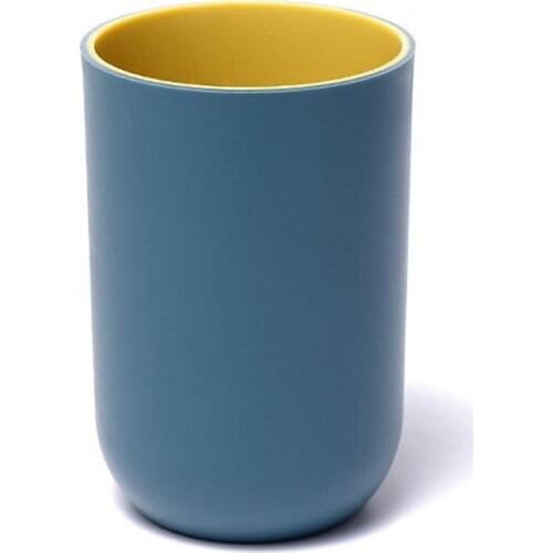 Washing Cup Double-layer Large Capacity Simple Durable Water Tumbler Set Eco-Friendly Drinking Cup for Bathrooms