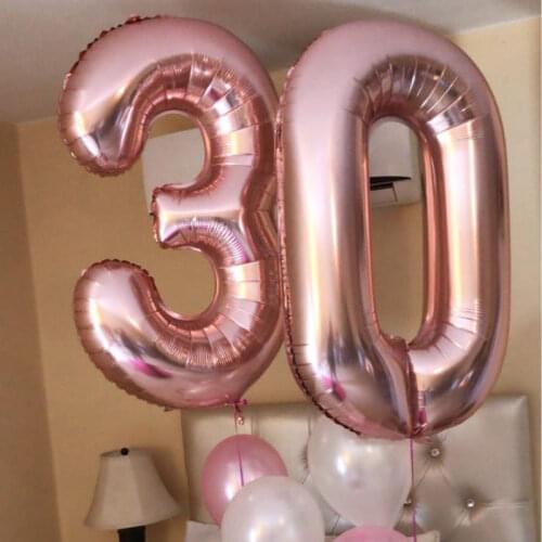 16/32/40 Inch Newest Birthday Number Balloons Figures Ballon Wedding Balloons deco Birthday Party Decorations Kids Adult Balloon