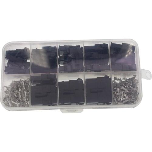 160 pieces 20 kits SM2.54 2P-3P-P-5P kit 2.54 mm pitch female and male connector adapters