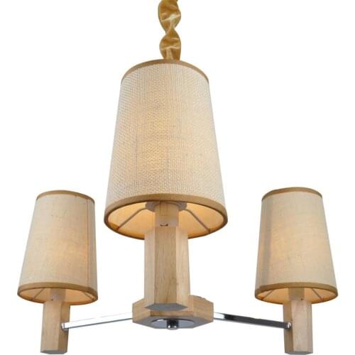 2017 European craft glass and rubber wood products professional art wooden glass lamp China Post free mail family chandeliers