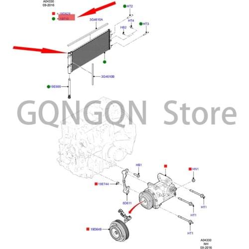 CAR Cooling Net Condenser Assembly For dMo nd eo Water Tank Cooler Air Conditioning Cooling Net Air Conditioning Condenser
