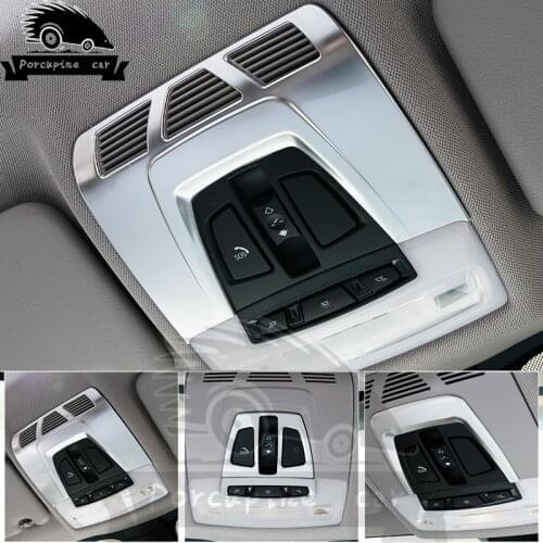 Car-Styling ABS Chrome plated Front Inside Reading Lamp Light Housing Cover Trim For BMW 1 2 3 4 Series X1 X3 X5 X6 3GT F20 F30