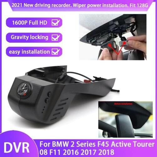 New Plug and play Car DVR Video Recorder Dash Cam Camera For BMW 2 Series F45 Active Tourer 08 F11 2016 2017 2018 full hd 1600P