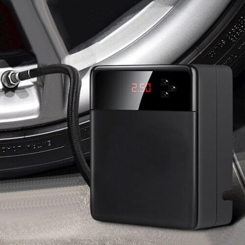 LED Digital Display Car Air Compressor Portable Inflatable Pump with Night Light 12V 150psi Tire Fast Inflator Electric Car Pump
