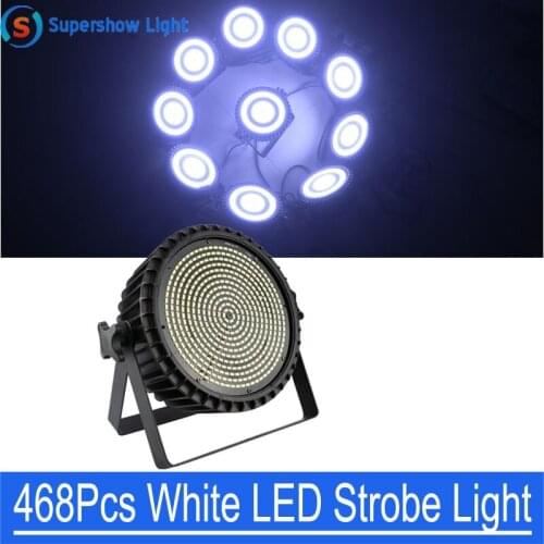 468pcs LED White Strobe Light DMX 512 Control Bar Light for Disco Theater Studio Stage DJ Lighting