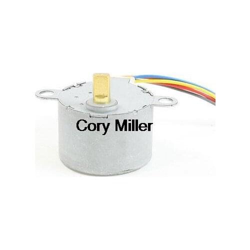 CW/CCW 5mm Shaft Metal Shell Fan Synchronous Motor 28RPM DC 12V