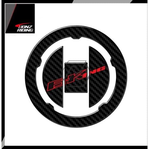 For Suzuki B-King GSX1300 BK 2007-2012 3D Carbon-look Motorcycle Fuel Gas Cap Protector Decals