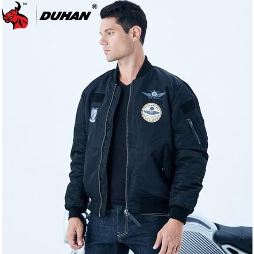 DUHAN Motorcycle Jacket Winter Windproof Motorbike Riding Jacket Protective Gear Men Moto Thermal Coat Clothing Reflective