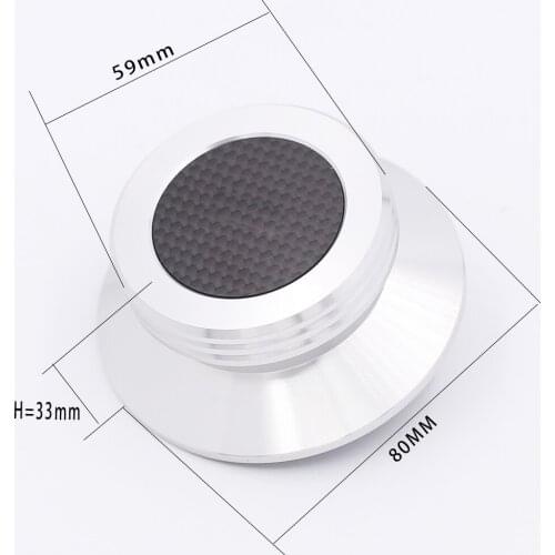 HiFi carbon fiber aluminum alloy LP Vinyl Turntables Metal Disc Stabilizer Record Weight/Clamp