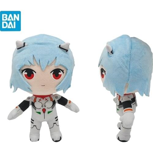 BanDai 20CM Anime Evangelion rei Plush fidget Toys Doll Kawaii Stuffed Plush Soft Christmas Pillow Baby Birthday Gift For Kids