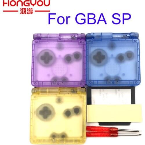 For GameBoy Advance SP Classic Transparent Replacement Housing Shell Screen Lens For GBA SP Housing Case Cover