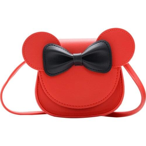 Girl Coin Purse Handbag Children Wallet Small Coin Box Bag Cute Minnie Mouse Bow Kid Money Bag Baby Rabbit Shoulder Bag Purse