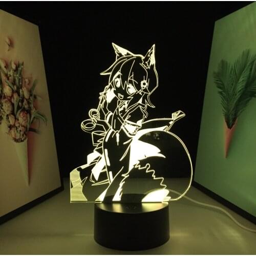 Beautiful Girl Figure Ornaments Black Base 3D LED Lamp Home Decoration Night Light for Couple Children Festival Birthday Gifts
