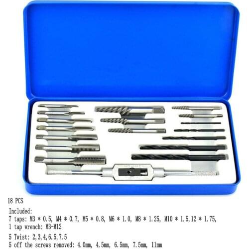 Taps Banya Hardware Tools / hand tapping wrench Banya cutter hand / 18PCS