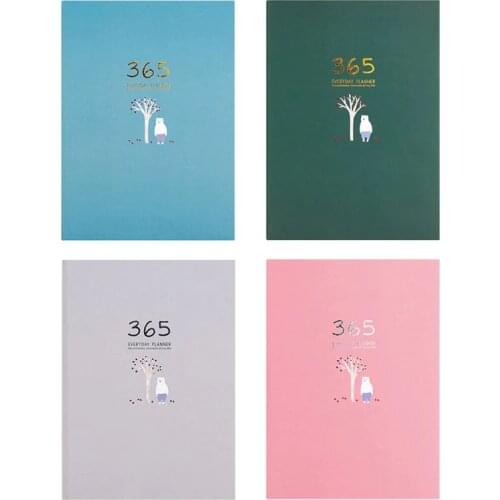 Cute Stationery Notebook 365 Planner Weekly Monthly Daily Diary Planner Notebooks Journals Business Office School Supplies