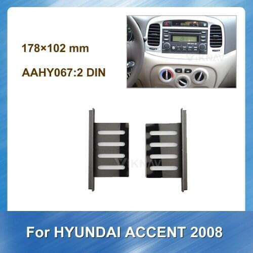 Multimedia fascia for HYUNDAI ACCENT2008 Dash Bezel Mount Trim Kit car stereo installlation trim kit Panel Plate SIZE INCH 9 10