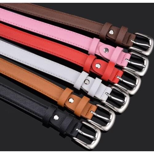 New Hot Sale Fashion Women Belts High quality PU Pin Buckles Vintage Childrens Belt Boys And Girls Cowboy Belts Candy Colors