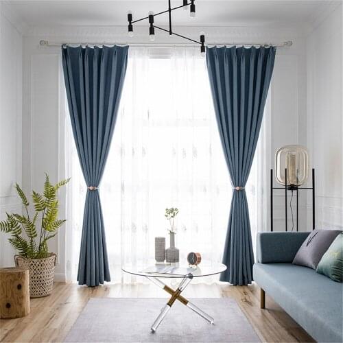 WINLIFE Solid Living Room Curtains White Sheer Curtain Breathable Window Curtains