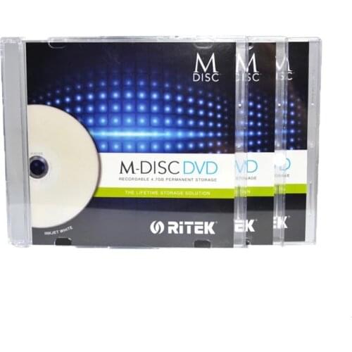 Wholesale 1 pcs 4.7 gb Printable DVD M-Discs with Storage Duration of Up to 1000 Years