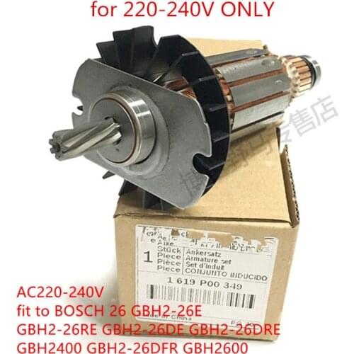 7 teeth Original Anchor Armature rotor for Bosch BOSCH 26 GBH2-26E GBH2-26RE GBH2-26DE GBH2-26DRE GBH2400 GBH2-26DFR GBH2600