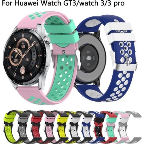 Silicone Band for Huawei Watch 3 pro GT 2e GT2 pro Silicone Wrist Strap for Honor Magic 2 Sport Bracelet Replacement Belt