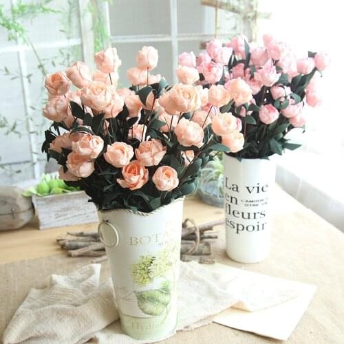 Rose Peony Artificial Flowers Garland European Lintel Wall Decorative Flower Door Wreath For Wedding Home Christmas Decoration