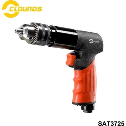 SAT3725 Pneumatic 1/2" Collet Drilling Machines Pistol Type Reversible Air Power Driller Tools