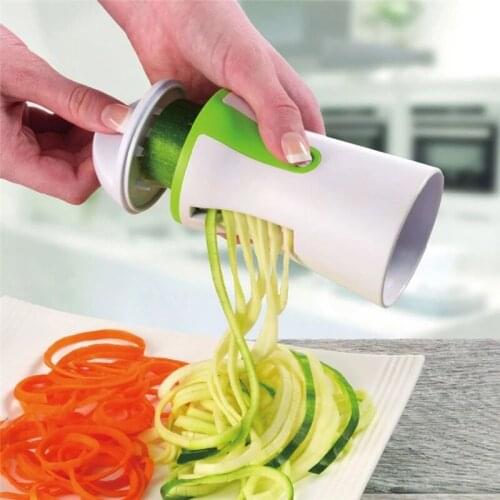 Vegetable Spiral Slicer 3-in-1 Handheld Vegetable Slicer Vegetable Pasta Machine For Vegetable Pasta and Decoration