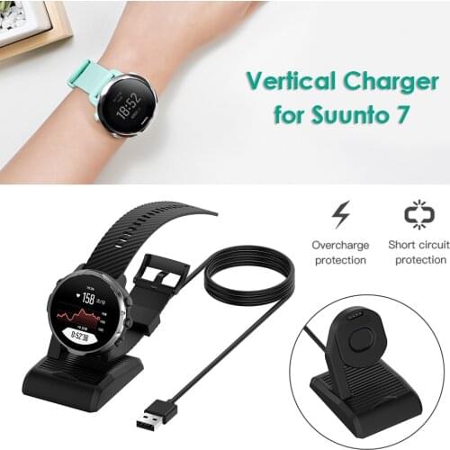USB Charger Cradle Charging Dock Charging Port Sync Cradle Dock Stand for Suunto 7 Smartwatch Charging Stand Adapter
