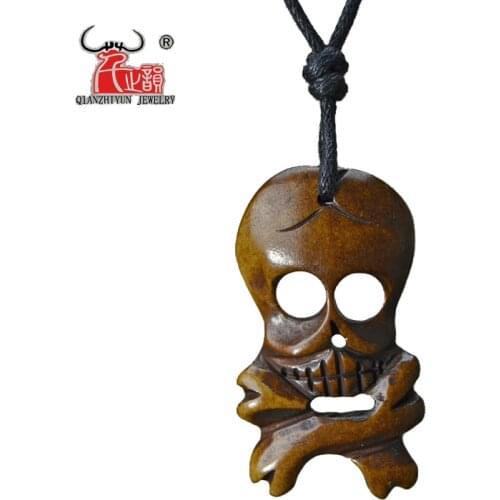 GX044 Hot Sale hand-carved hand-carved skull necklace jewelry punk Choker handmade jewelry men Vintage Primitive tribes jewelry