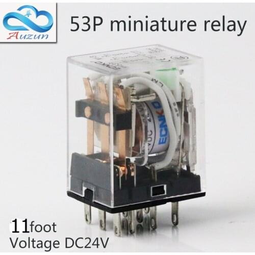 10 pieces hh53P small current relay intermediate relay DC24V 11a foot 5 a3 3closure ECNKO