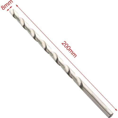 200mm Wood Metal Plastic Extra Long HSS Auger Twist Drill Bit Straight Shank Dropship Supply