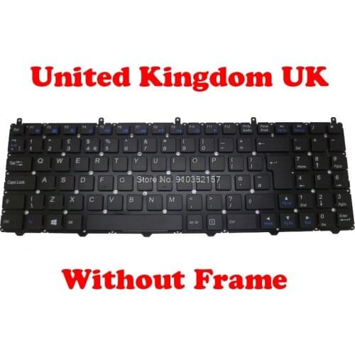 UK Keyboard For CLEVO W650EH MP-12N76GB-4302 MP-12N70GB-4305 MP-12N76GB-4301 MP-12N76GB-43051 MP-12N76GB-4304 United Kingdom UK