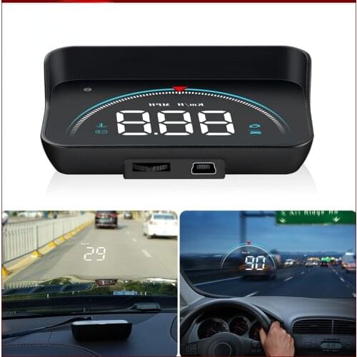 M8 Car HUD Head Up Display OBD2 II EUOBD Overspeed Warning System Projector Windshield Auto Electronic Voltage Alarm