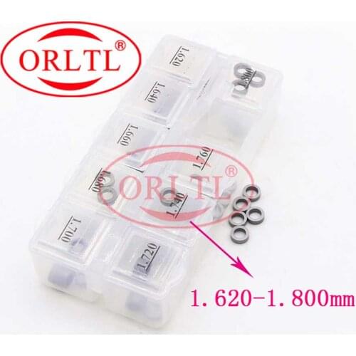 B70 injector Gasket 50 Pieces Adjusting Washer Injector Nozzle Shims Size 1.62mm-1.80mm For 120 /110 series Injector