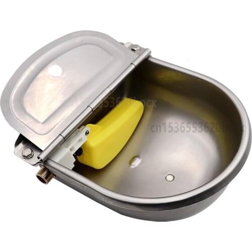 Stainless Steel Cattle Bowl Floating Ball Drinking Bowl Automatic Drinking Fountain for Pigs Cattle Sheep Horses Rust-proof
