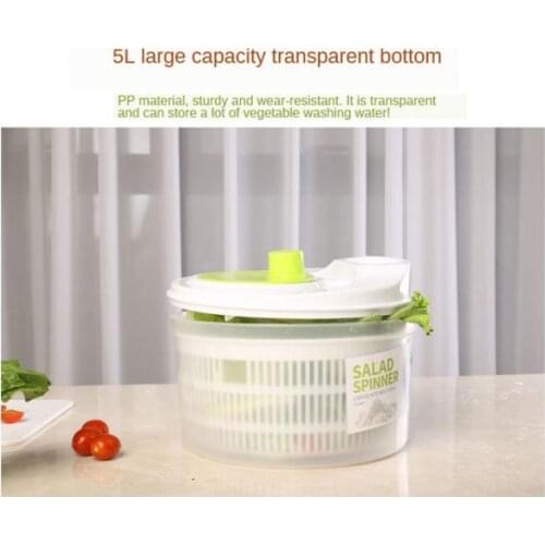 Salad Spinner Quick Dry Anti-Wobble Tech Multi-Use Keeper Crisper Shaker