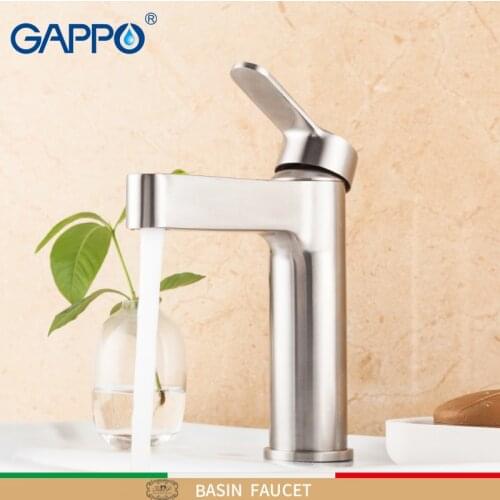 GAPPO basin faucet stainless steel bathroom faucet mixer tap bathroom sink faucet bathroom waterfall water tap torneira G1099-30