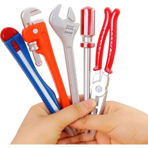 Simulation Hardware Tools Vise Hand Knife Hammer Creative Ballpoint Pens Quality Pen Office School Supplies Tool