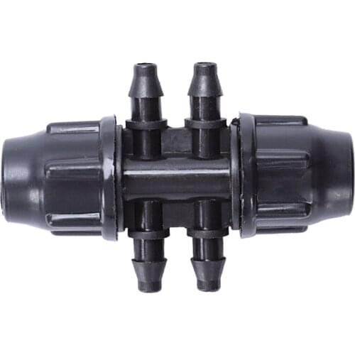 20 Pcs Drip Irrigator Garden Watering 8/11 Inch To 3/4 Inch Quick Hose Connector 6 Ways For Mini Irrigation Tubing Fitting CNI