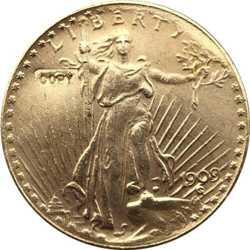1909 $20 St. Gaudens Coin Copy Free shipping