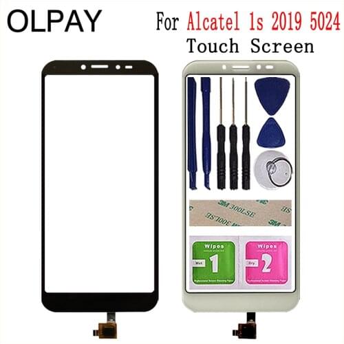 Mobile Phone Touch Panel 5.5'' inch For Alcatel 1s 2019 5024 ot5024 Touch Screen Digitizer Panel Fornt Glass Sensor Repair Parts