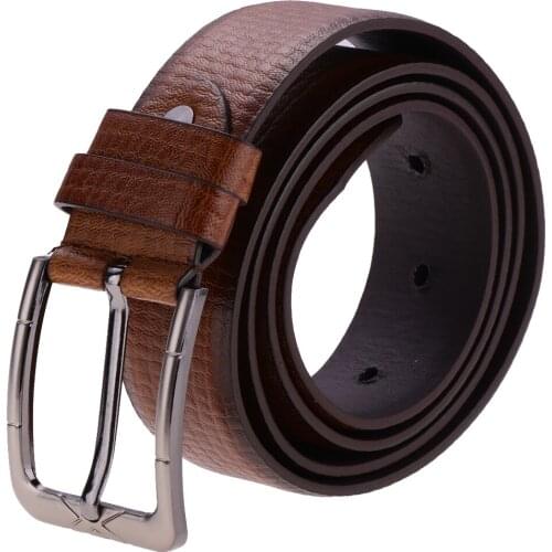 Fashion Men Luxury Waistband PU Leather Belt Trousers Pin Buckle Waist Strap