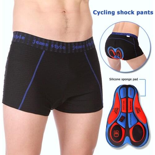 2021 New Cycling Shorts Mesh Cycling Underwear Silicone Cushion Padded Shockproof Cycling Underpant MTB Shorts Bike Underwear