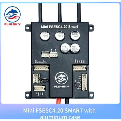 New Arrival FLIPSKY Mini FSESC4.20 SMART With Aluminum Case ased on VESC4 for sk8/scooter/robotFlipsky